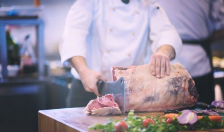 Viande de gaec dans une boucherie